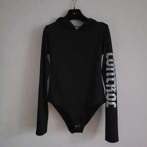 Forever 21 Black and White Bodysuit Size M